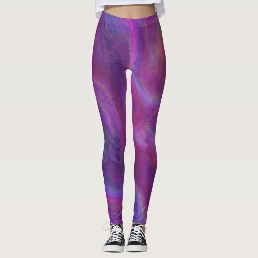 Lila Leidenschaft Leggings (Vorderseite)