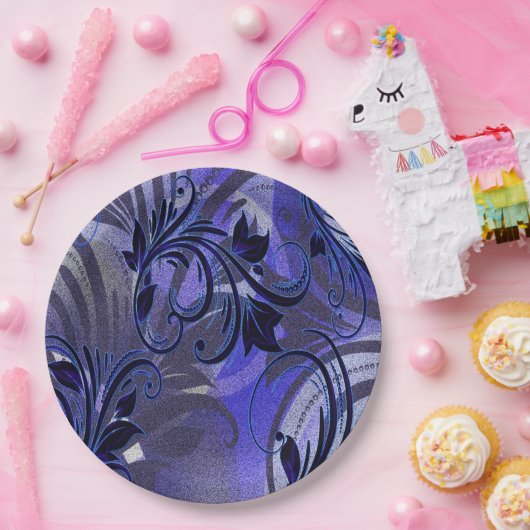 Lila Leidenschaft Pappteller (Party)