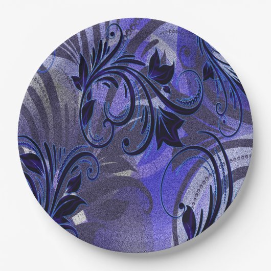 Lila Leidenschaft Pappteller (Vorderseite)