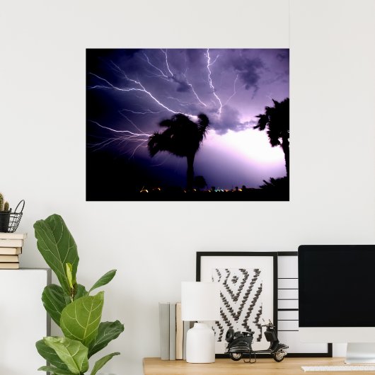 Lila Leidenschaft Poster (Heimbüro)