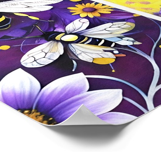 Lila Leidenschaft Poster (Ecke)