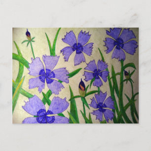 Lila Leidenschaft Postkarte