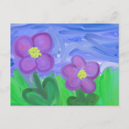 Lila Leidenschaft Postkarte (Vorderseite)