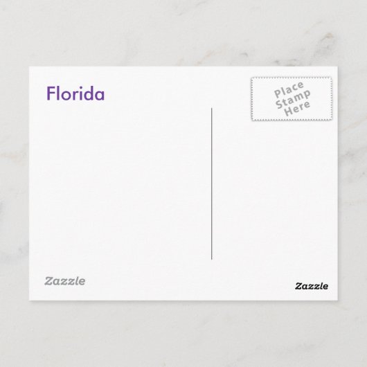 Lila Leidenschaft Postkarte (Rückseite)