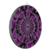 Lila Leidenschaft: Royal Romance Rose Dartscheibe (Vorderseite Links)