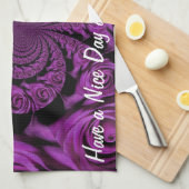 Lila Leidenschaft: Royal Romance Rose Handtuch (Viertel Falte)