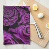 Lila Leidenschaft: Royal Romance Rose individuell Handtuch (Viertel Falte)