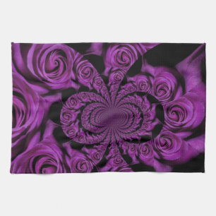 Lila Leidenschaft: Royal Romance Rose individuell  Handtuch