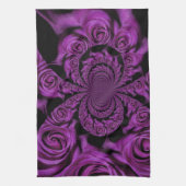 Lila Leidenschaft: Royal Romance Rose individuell Handtuch (Vertikal)