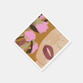 Lila Leidenschaft Serviette (Ecke)