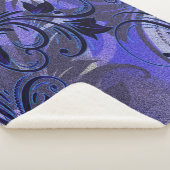 Lila Leidenschaft Sherpadecke (3/4)