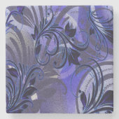 Lila Leidenschaft Steinuntersetzer (Vorderseite)