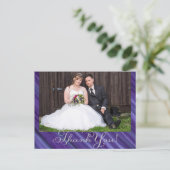 Lila Leidenschaft | Violet Lavendel Plum Brushstro Postkarte (Stehend Vorderseite)