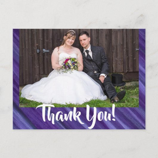 Lila Leidenschaft | Violet Lavendel Plum Brushstro Postkarte (Vorderseite)