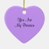 Lila Leidenschafts-Blume Keramikornament (Hinten)