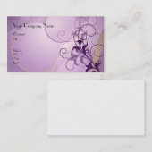 Lila Leidenschafts-Geschäfts-Karte Visitenkarte (Vorne/Hinten)