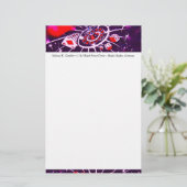 Lila Leidenschafts-Las- Vegaskasino-Spieler Briefpapier (Stehend Vorderseite)