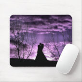 Lila Leidenschafts-Mausunterlage Mousepad (Mit Mouse)