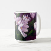 Lila Leidenschafts-Tulpe-Kaffeetasse Kaffeetasse (VorderseiteRechts)