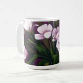Lila Leidenschafts-Tulpe-Kaffeetasse Kaffeetasse (Vorderseite Links)
