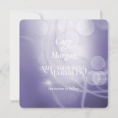 Lila Leidensfeier|Hochzeit |Save the Date (Rückseite)