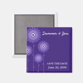 LILA LEIDUNG SAVE THE DATE MAGNET (Vorderseite/Rückseite)
