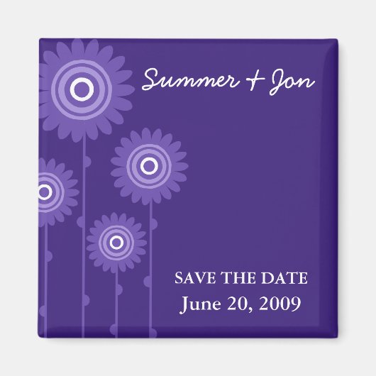 LILA LEIDUNG SAVE THE DATE MAGNET (Vorne)