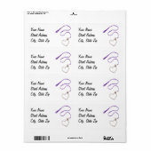 Lila Leine und Herzkette (Vorne)