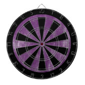 Lila Leinwand Holzstruktur Dartscheibe (vorne)