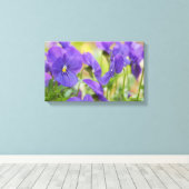 Lila Leinwand Pansy Art (Insitu (Holzboden))