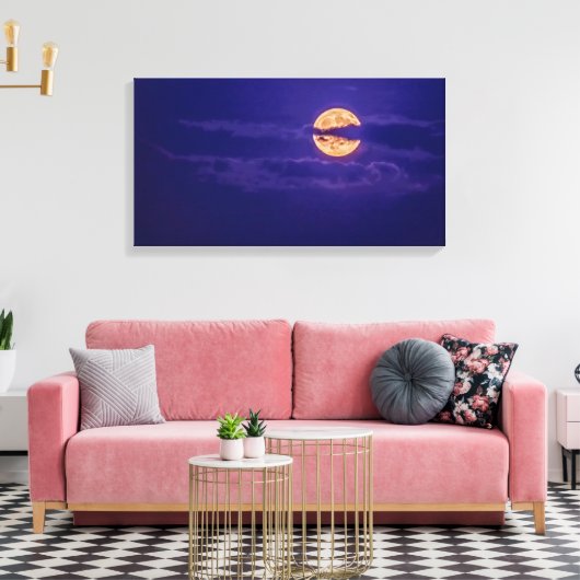 Lila Leinwanddruck (Insitu (Wohnzimmer))