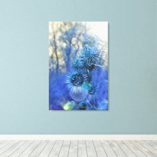 Lila Leinwanddruck (Insitu (Holzboden))