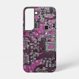 Lila Leiterplatten-Schaltungsdesign für IT-Experte Samsung Galaxy Hülle
