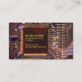 Lila Leiterplatten, Technik Visitenkarte (Rückseite)