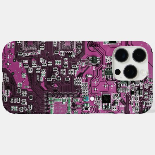 Lila Leiterplattenplatine Case-Mate iPhone Hülle (Rückseite (Horizontal))