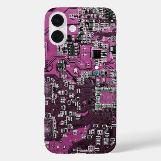 Lila Leiterplattenplatine Case-Mate iPhone Hülle (Rückseite)