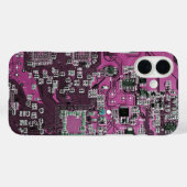 Lila Leiterplattenplatine Case-Mate iPhone Hülle (Rückseite (Horizontal))