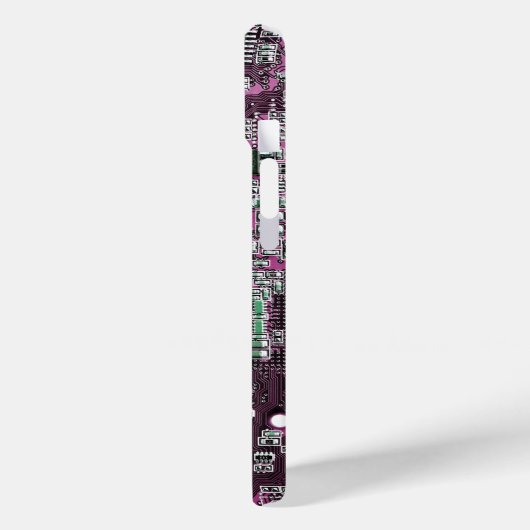 Lila Leiterplattenplatine Case-Mate iPhone Hülle (Rückseite / Links)