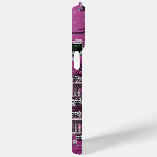 Lila Leiterplattenplatine Case-Mate iPhone Hülle (Rückseite / Rechts)