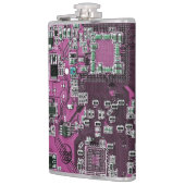 Lila Leiterplattenplatine Flachmann (Links)