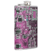 Lila Leiterplattenplatine Flachmann (Rechts)