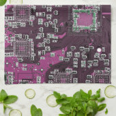 Lila Leiterplattenplatine Handtuch (Gefaltet)