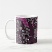Lila Leiterplattenplatine Kaffeetasse (Links)
