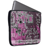 Lila Leiterplattenplatine Laptopschutzhülle (Vorne Rechts)