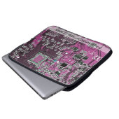 Lila Leiterplattenplatine Laptopschutzhülle (Vorne Knopf)