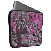 Lila Leiterplattenplatine Laptopschutzhülle (Vorne Rechts)