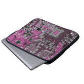 Lila Leiterplattenplatine Laptopschutzhülle (Vorne Knopf)