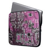 Lila Leiterplattenplatine Laptopschutzhülle (Vorderseite Links)