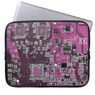 Lila Leiterplattenplatine Laptopschutzhülle