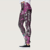 Lila Leiterplattenplatine Leggings (Links)